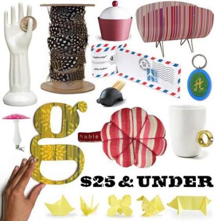 gifts for $25 and under by design*sponge